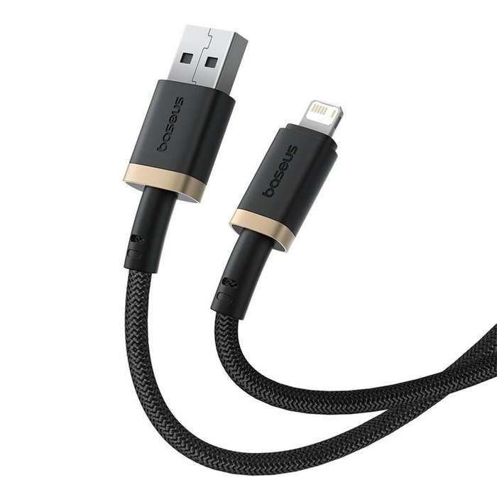 Baseus Câble USB vers Lightning Noir Or 2 m Baseus Câble USB vers Lightning Noir Or 2 m