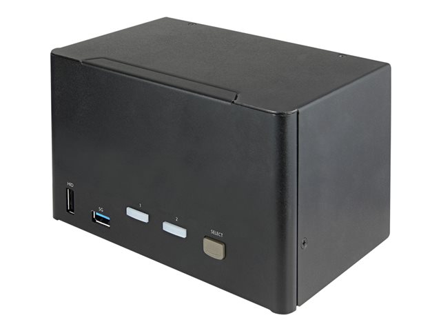 StarTech.com KVM SV231QDPU34K Commutateur 2 Ports DisplayPort 1.2 4K 4 Écrans HDR USB 3.0