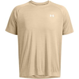 T-shirt à manches courtes homme Under Armour Tech Textured SS Beige 11-12 Ans