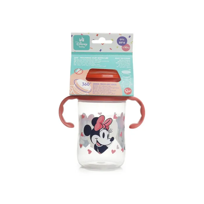 Thermobaby Tasse d'Apprentissage 360° Antifuite Minnie - THERMOBABY - Idéale pour Apprendre à Boire aux Enfants