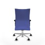 Piqueras Y Crespo Albacete Chaise de bureau exécutif, Bleu clair, Mécanisme Synchrone, Base Aluminium, Accoudoirs 2D
