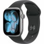 Apple Watch Series 11 GPS + Cellular 42mm Aluminium Gris Sidéral - Bracelet Sport Noir S/M