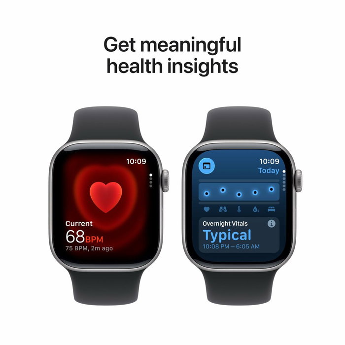 Apple Watch Series 11 GPS + Cellular 42mm Aluminium Gris Sidéral - Bracelet Sport Noir S/M Apple Watch Series 11 GPS + Cellular 42mm Aluminium Gris Sidéral - Bracelet Sport Noir S/M