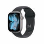 Apple Watch Series 11 GPS + Cellular 42mm Aluminium Gris Sidéral - Bracelet Sport Noir S/M