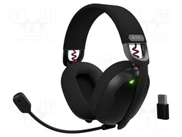 FURY FUKIYA Casque sans fil noir avec microphone