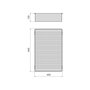 Emuca Panier métallique pour armoires et dressings Quartz, 640 (M80), Acier, Titane