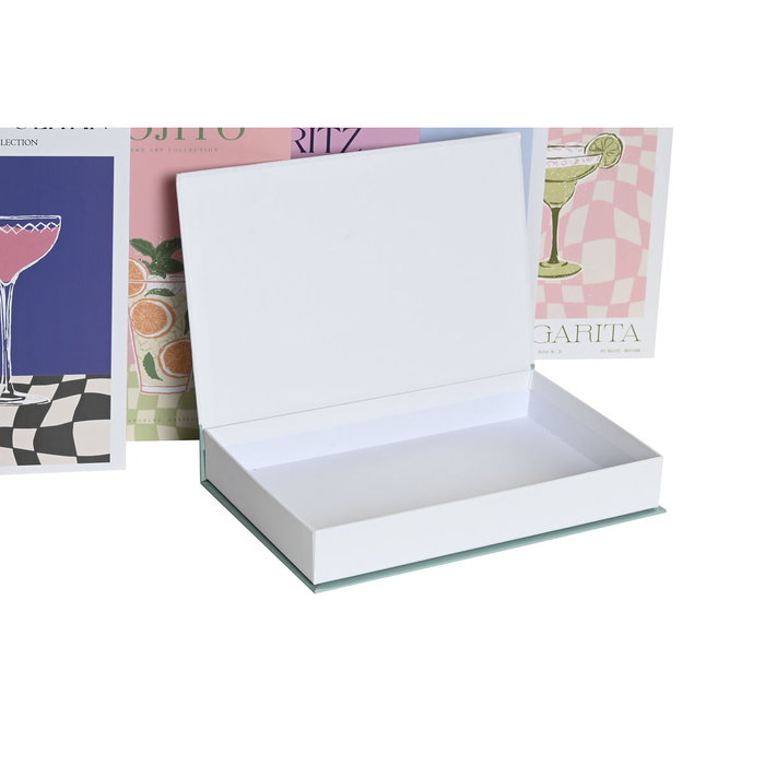 Boîte Décorative Home ESPRIT Multicouleur Carton (6 Unités)