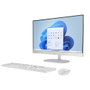 HP All-in-One 24-cr0014ns 23,8 pouces, Intel Celeron N100, 8 GB, 512 GB SSD, Blanc caracol
