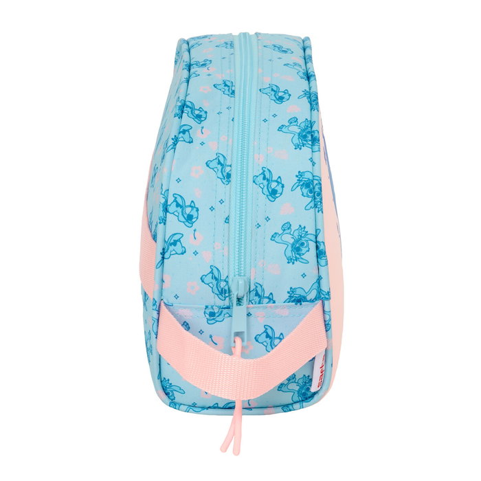 Fourre-tout Lilo & Stitch Ohana Bleu clair Rose clair 28 x 18 x 10 cm