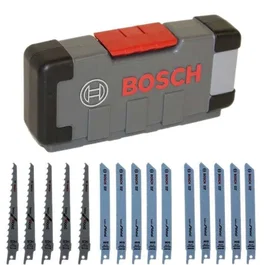 Bosch Set de 15 Lames de Scie Sauteuse Wood and Metal Basic, modèles S 918 AF, S 918 BF et S 617 K pour Bois et Métal