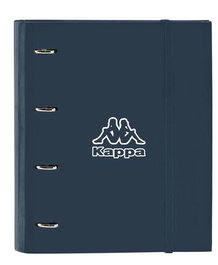 Safta Carp 4 Ani Kappa Dark Navy - Valise enfant 35 mm avec 4 roues et housse de rechange - Dimensions : 27x32x3.5 cm - Recommandé 3 ans