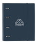 Safta Carp 4 Ani Kappa Dark Navy - Valise enfant 35 mm avec 4 roues et housse de rechange - Dimensions : 27x32x3.5 cm - Recommandé 3 ans