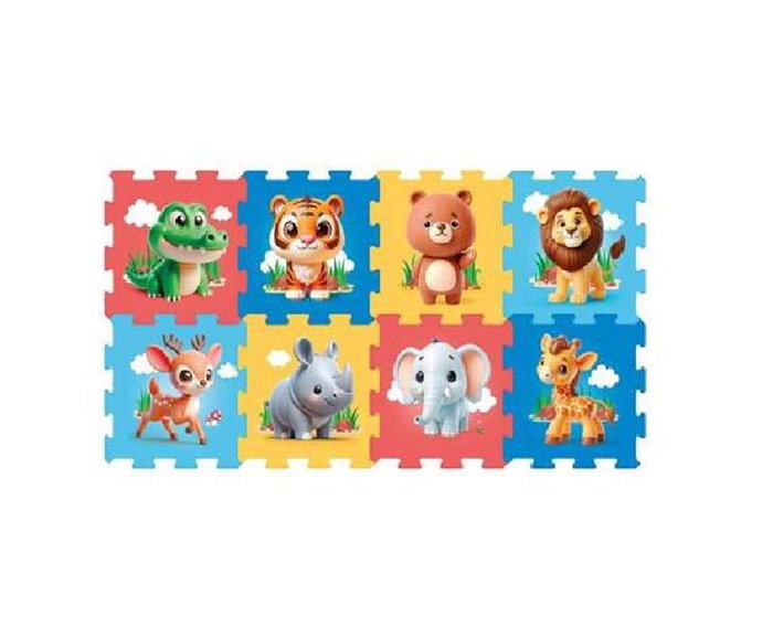 Color Baby - Puzzle en mousse Eva avec animaux, 8 pièces, 120 x 60 cm, pour enfants à partir de 10 mois Color Baby - Puzzle en mousse Eva avec animaux, 8 pièces, 120 x 60 cm, pour enfants à partir de 10 mois