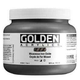 Golden Peinture acrylique Heavy Body Oxyde de fer micacé 946 ml