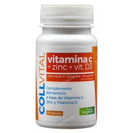 COLLVITAL VITAMINA C+ZINC+D3 60 CAPS
