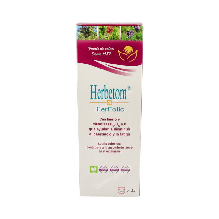 Bioserum Herbetom 3 Ferfolic Hierre 250 ml - Complément alimentaire fer et vitamines Bioserum Herbetom 3 Ferfolic Hierre 250 ml - Complément alimentaire fer et vitamines
