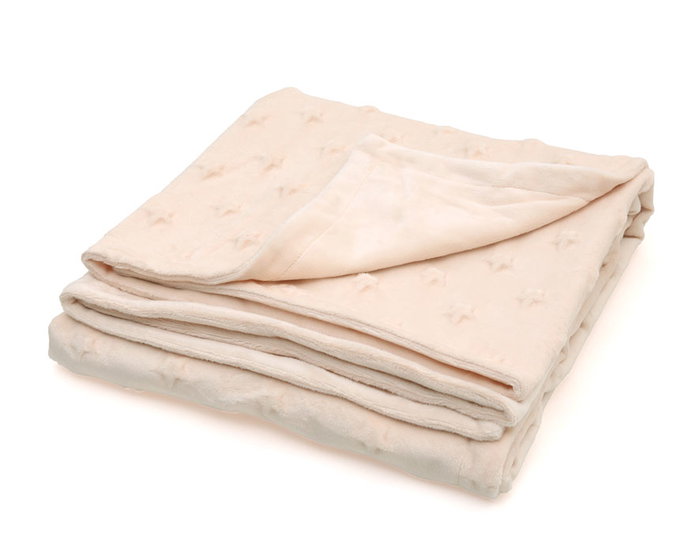 KioKids Couverture Beige avec Étoiles en Relief KioKids Couverture Beige avec Étoiles en Relief
