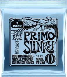 ERNIE BALL Jeu de cordes électrique Slinky Primo 9.5-44 Tripack (3)