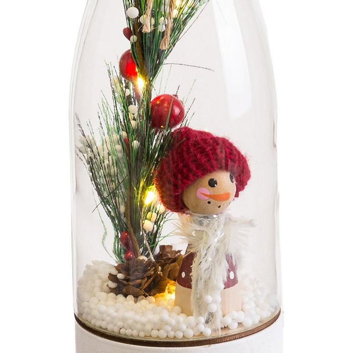 BigBuy Home Décorations de Noël Multicouleur Bouteille Poupée