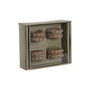 Rond de serviette DKD Home Decor Naturel Jute Bois de manguier 6 x 3 x 6 cm 4 Pièces