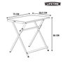 Color Baby Table pliante personnelle 75 x 50.5 x 66 cm - Plastique et acier - A partir de 3 ans