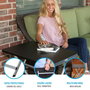 Table Piable Lifetime Noir Acier Plastique 75 x 50,5 x 66 cm