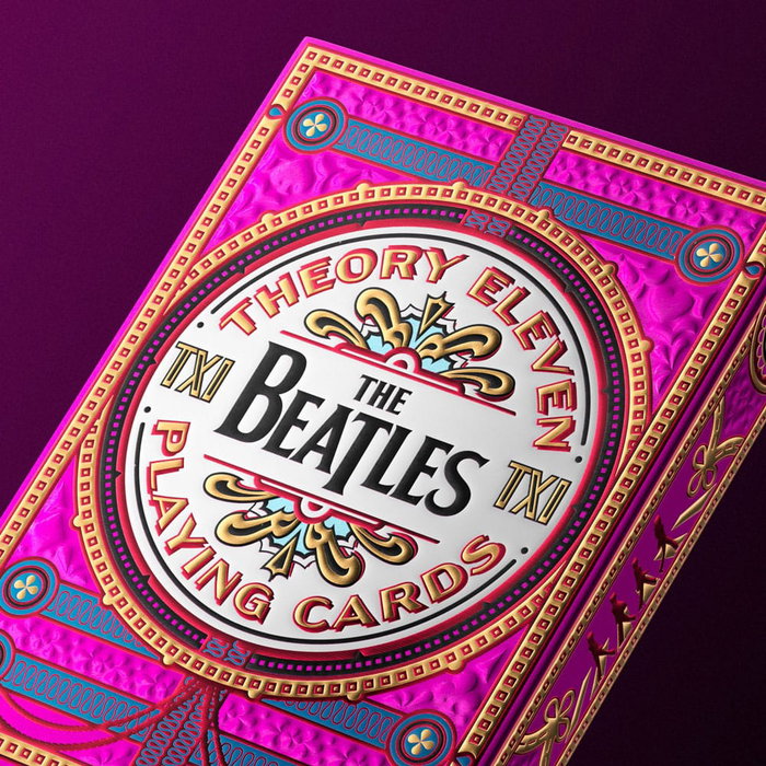 The Beatles jeu de cartes à jouer Pink Version The Beatles jeu de cartes à jouer Pink Version