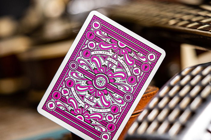 The Beatles jeu de cartes à jouer Pink Version The Beatles jeu de cartes à jouer Pink Version