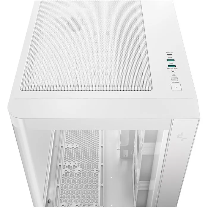 Deepcool CG530U 4F Boîtier PC Moyen Tour Micro-ATX Blanc, 4 Ventilateurs ARGB