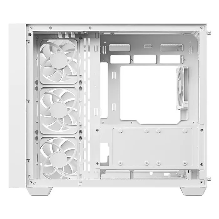 Deepcool CG530U 4F Boîtier PC Moyen Tour Micro-ATX Blanc, 4 Ventilateurs ARGB
