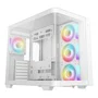 Deepcool CG530U 4F Boîtier PC Moyen Tour Micro-ATX Blanc, 4 Ventilateurs ARGB