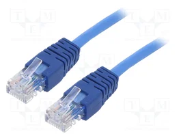 GEMBIRD Câble Ethernet Patch cord U/UTP Cat 5e RJ45 1,5m bleu