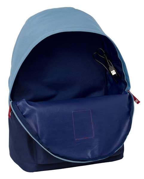 Safta Munich Royal - Sac à dos double pour ordinateur portable 15,6" avec port de charge USB - 31x44x18 cm