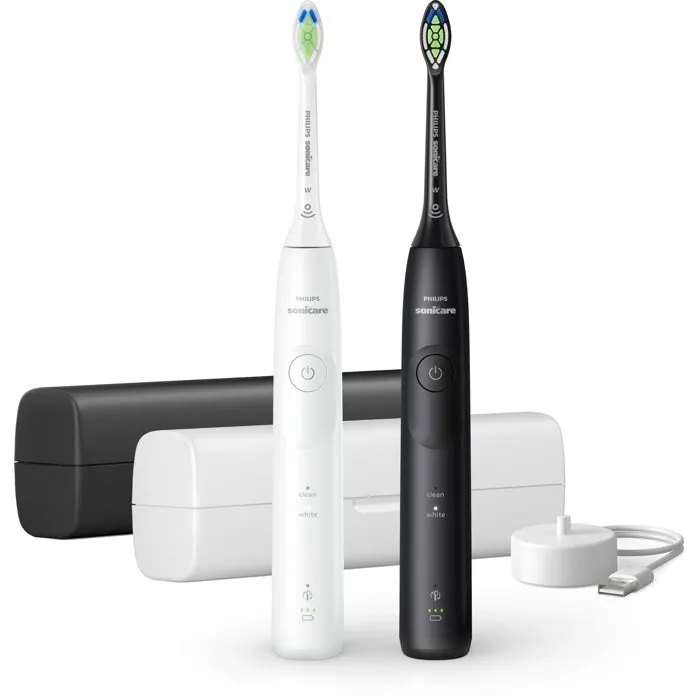 Philips Sonicare Série 5500 HX7119/01 - Double manche, Blanc et noir Philips Sonicare Série 5500 HX7119/01 - Double manche, Blanc et noir