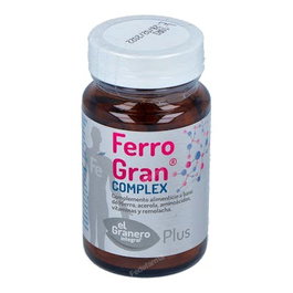 EL GRANERO Ferrogran 45 Gélules - Complément Alimentaire Fer, Vitamine C, Remolacha