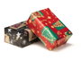 Krist+ Rouleau Papier Cadeau 70 x 200 cm Merry Christmas Motif Noël Noir et Rouge (Set de 50)