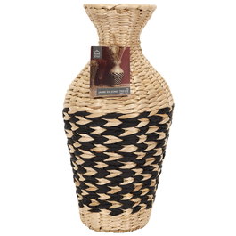 Home Deco Factory Vase en rotin et acier 42 cm