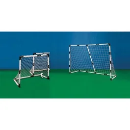 Mondo Set de Football 2-en-1 Kit 2 Mini Cages Modulables + BioBall Mini Ball PVC - Cages 183 cm / 91.5 cm avec Balle Écologique Ø14 cm