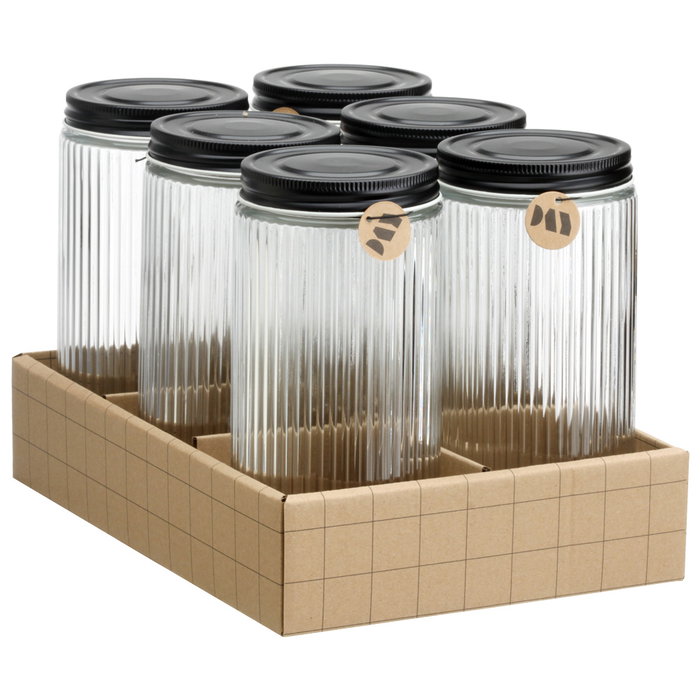 Day Bocal en verre de 900 ml avec couvercle à vis Day Bocal en verre de 900 ml avec couvercle à vis