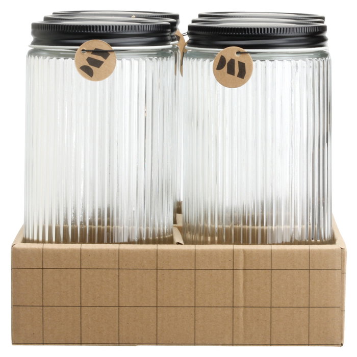 Day Bocal en verre de 900 ml avec couvercle à vis Day Bocal en verre de 900 ml avec couvercle à vis