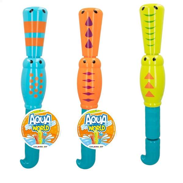 Color Baby - Lanzador de agua Aqua World - Lanceur d'eau jouet - Modèles assortis - En plastique - Pour enfants dès 36 mois