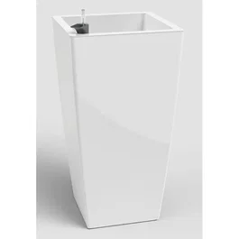 Artevasi Pisa SWS 78 BR Pot de fleurs Blanc Ø40 x H78 cm 79 L Plastique Intérieur Extérieur