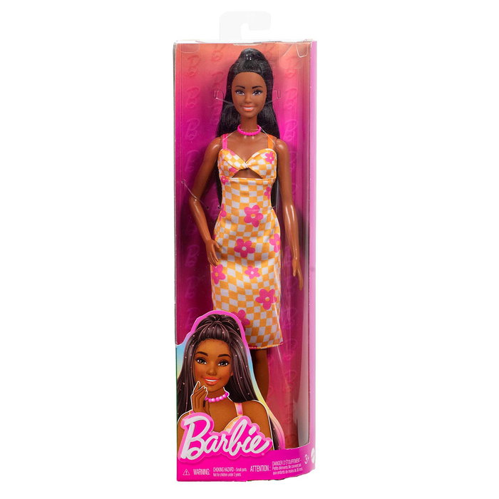 Barbie Poupée Fashionista Look avec Robe Midi à Fleurs et Coiffure mi-relevée mi-défaite - Multilingue (FR/EN/ES/DE/IT/PT) - +3 ans Barbie Poupée Fashionista Look avec Robe Midi à Fleurs et Coiffure mi-relevée mi-défaite - Multilingue (FR/EN/ES/DE/IT/PT) - +3 ans