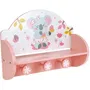 Fun House Mimi Koala 713337 - Étagère Porte-manteau Rose pour Enfant en MDF et Pin - Contemporain Design - H 33 x L 46 x P 15 cm