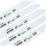 Ryobi RAK06RB Pack de 6 lames de scie sabre universelles bois et métal