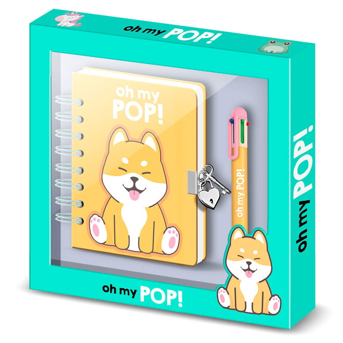 Karactermania Journal A5 avec Stylo Shiba Oh My Pop! Multicolore