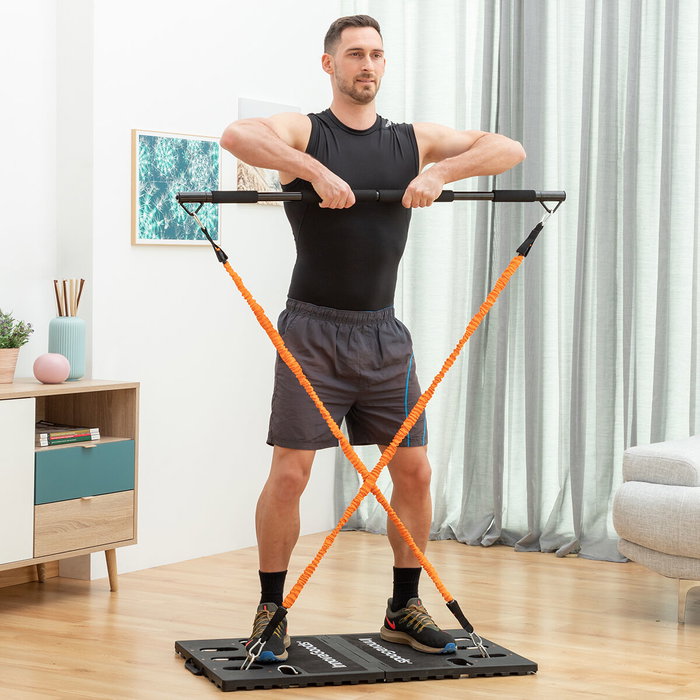 Pack système d'entraînement intégral portable avec guide d'exercices et ceinture sauna InnovaGoods
