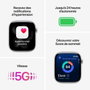 Apple Watch Series 11 GPS + Cellular 46mm Aluminium Jet Black avec Bracelet Sport Band Noir S/M