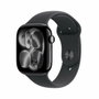 Apple Watch Series 11 GPS + Cellular 46mm Aluminium Jet Black avec Bracelet Sport Band Noir S/M