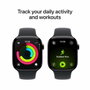 Apple Watch Series 11 GPS + Cellular 46mm Aluminium Jet Black avec Bracelet Sport Band Noir S/M
